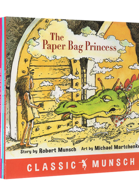 英文原版绘本  Robert Munsch 蒙施爷爷讲故事9册合售 The Paper Bag Princess 纸袋公主 性别平等教育