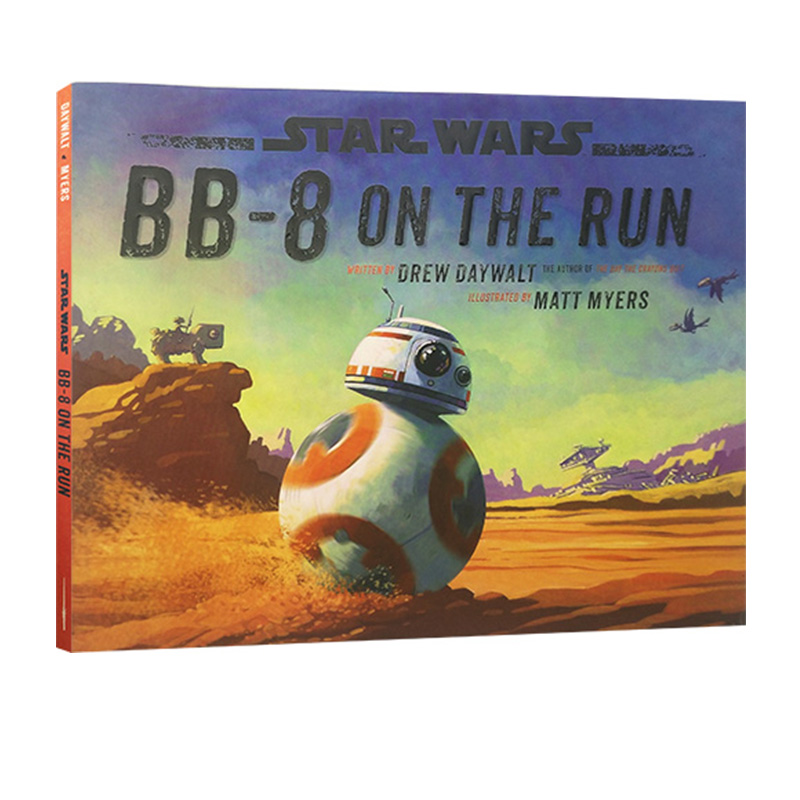 英文原版 Star Wars BB-8 on the Run 星球大战 原力觉醒BB-8机器人 精装图画故事绘本