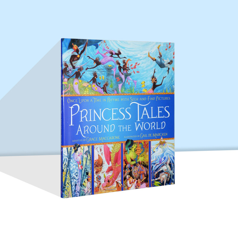 英文原版 Princess Tales Around the World 公主童话故事合辑 精装绘本 拼被人系列同插画家Gail De Marcken