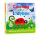 儿童数字启蒙认知 with DK系列 英文原版 纸板书 Counting Ladybird 跟着小瓢虫学数数 手指滑滑乐触摸书