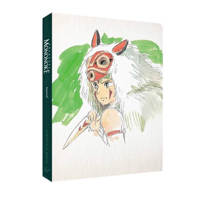 英文原版 Studio Ghibli Princess Mononoke Journal 幽灵公主笔记本 宫崎骏动画电影周边 吉卜力工作室