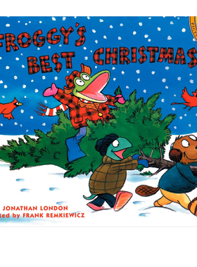 英文原版 Froggy's Best Christmas 青蛙小吉 幼儿心灵成长绘本 儿童家庭教养教育 图画故事书 吴敏兰书单推荐