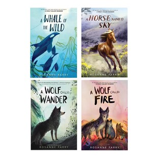 预售 英文原版 荒野之声 A Voice of the Wilderness 4册 动物主题插图小说 荒野自然 成长治愈小说