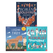Troy Unwrapped 英文原版 Mummies Legend Soldier Roman The 3册大英博物馆合作款 附赠纸模型历史人文艺术绘本