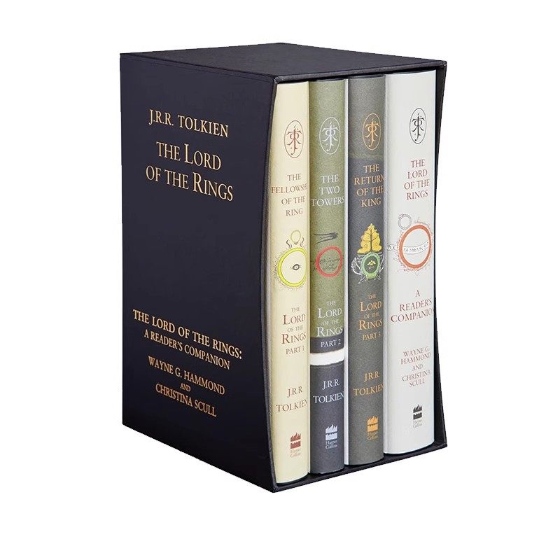 预售 英文原版 The Lord of the Rings Boxed Set 指环王60周年套装 精装 魔戒原版阅读指南 英文版电影原著奇幻小说