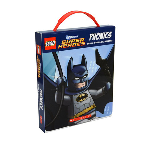 英文原版书  Lego DC Universe Super Heroes Phonics 乐高宇宙超级英雄12册盒装 儿童认知自然拼读绘本