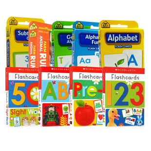 【60选5】英文原版 Write and Wipe Flashcards 学乐低幼启蒙早教 字母学习字卡 School Zone Flash Cards儿童早教入学 字卡闪卡