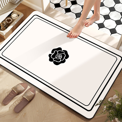 硅藻泥吸水垫卫生间地垫浴室地垫门口防滑防摔耐脏垫子吸水脚垫子