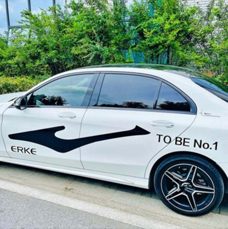 适用于鸿星尔克车贴抖音同款创意个性支持国货网红汽车身摩托贴纸