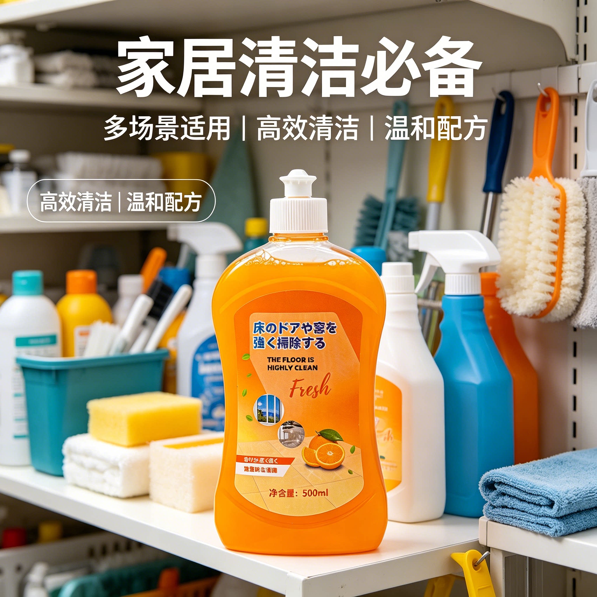 【地板清洁剂】瓷砖木板拖地清洗剂家用强力去污增亮清洁液批