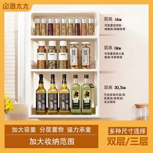 逸太太2026升级厨房壁挂放置物架多功能调味罐壁挂式免打孔CY