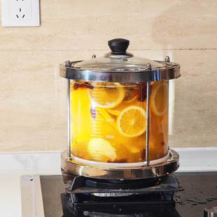 华延烧气大容量透明玻璃炖锅热饮机熬小吊梨汤机冰糖雪梨烤梨摆摊