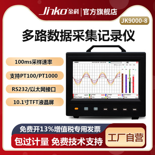 JINKO多路数据记录仪湿温度电压