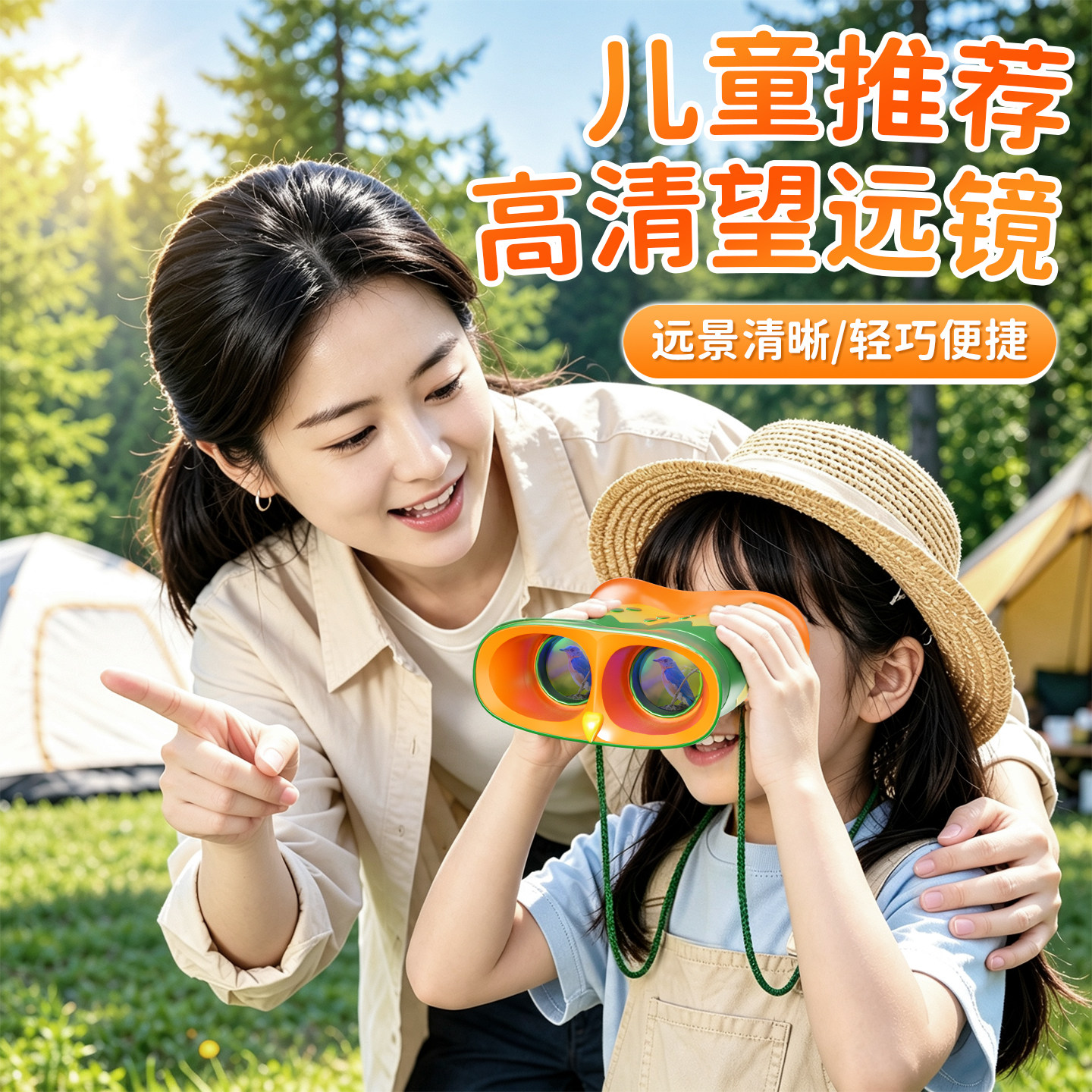 学优马双筒望远镜儿童观景玩具