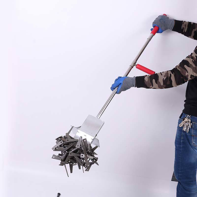 强磁吸石磁铁铝膜帮铁手抽拉型拾铁器手脱动式除铁器自好动落碎铁