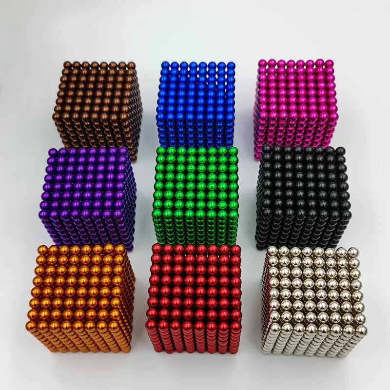 巴克球10000000颗便宜圆方型磁铁珠子吸铁石磁彩色块磁珠玩具力球