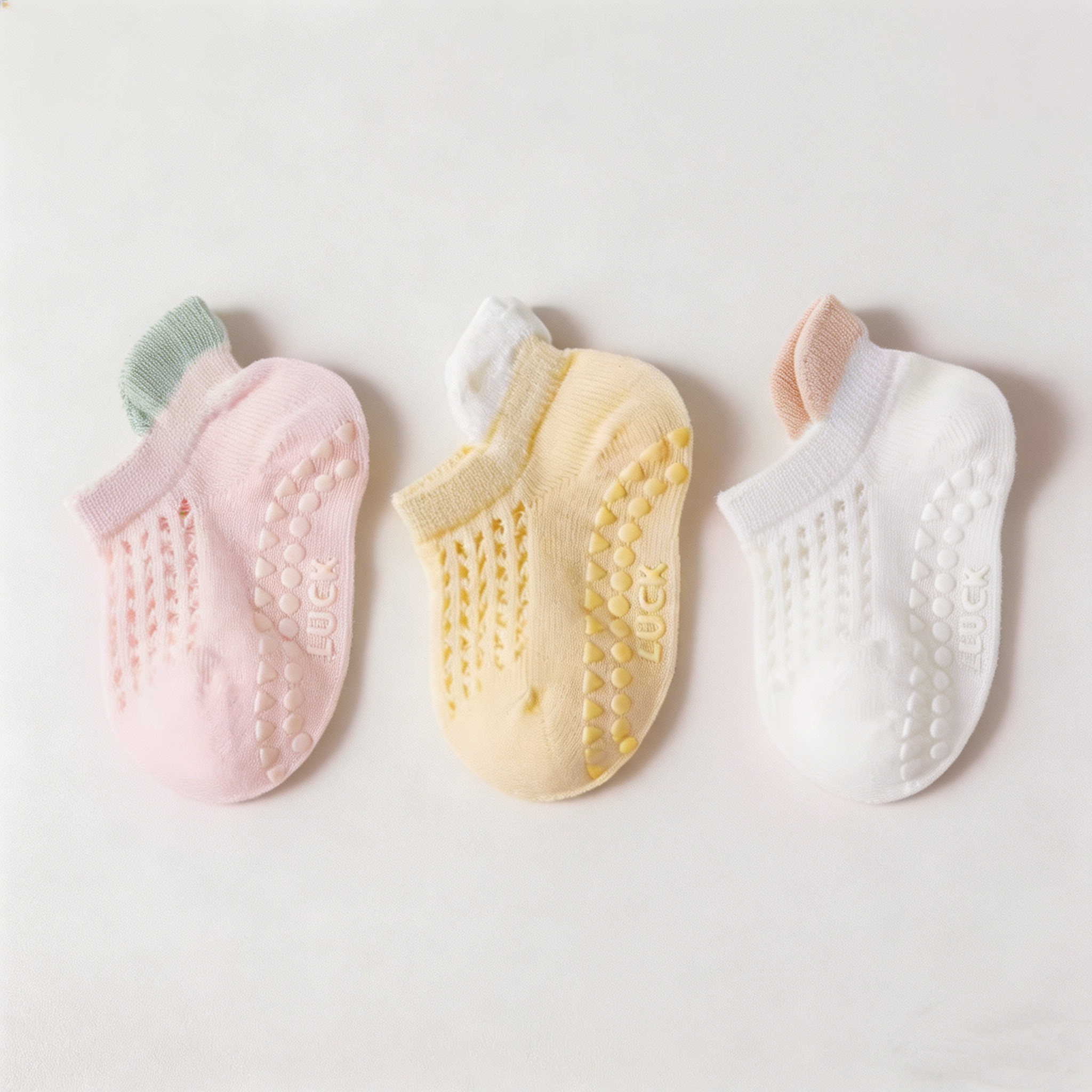 婴儿袜子夏季薄款儿童袜子网眼地板袜宝宝防滑袜男女童学步袜短袜