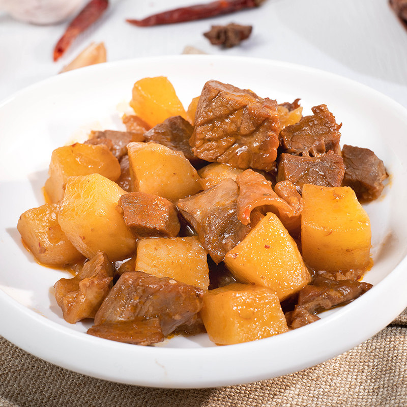 粮农星厨香辣土豆牛肉料理包220g外卖商用半成品速食盖浇饭预制菜,水产肉类/新鲜蔬果/熟食,包装速食菜/预制菜,淘宝优惠券,粉丝福利购,淘宝优惠卷