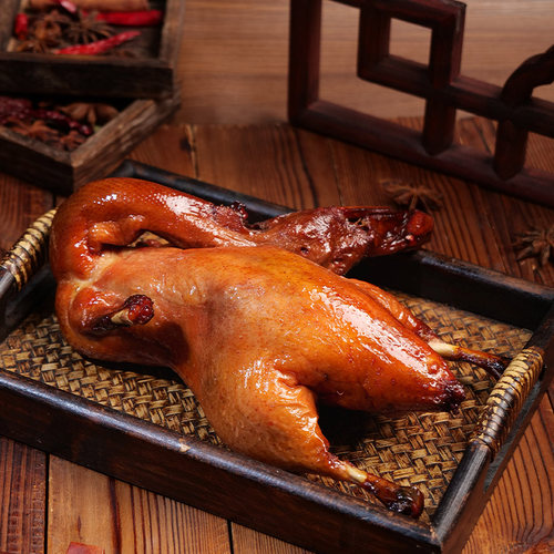 整只脆皮烤鸭800g特产冒烤鸭闪购外卖半成品商用预制菜