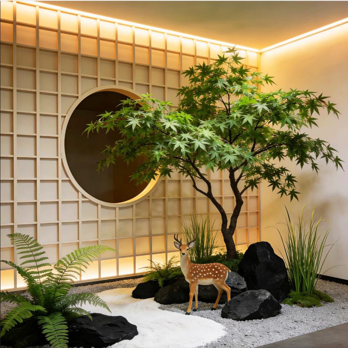 仿真青枫树室内户外植物装饰大型鸡爪槭软装假树景观绿植墙角造景