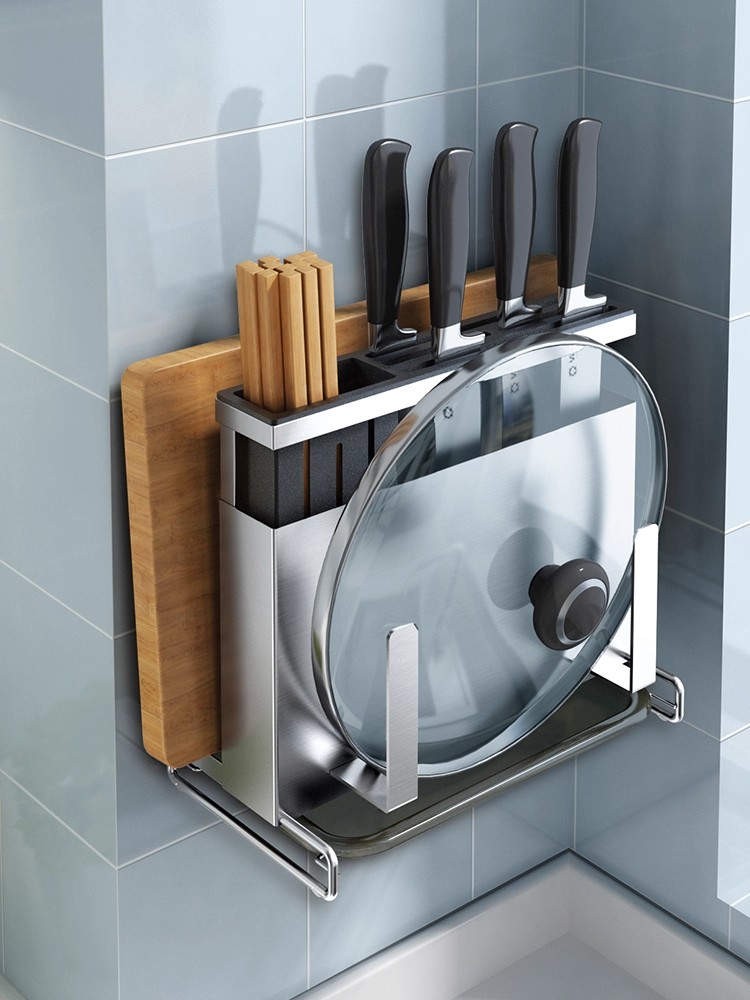 304不锈钢刀架厨房锅盖砧板