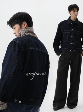 ZOZOFOREST【3261】“大战牛仔”进口泰国青蓝牛老钱谷仓牛仔夹克