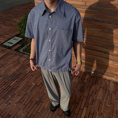 ZOZOFORESTRoyalBlue短袖衬衫