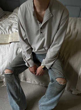 ZOZO FOREST【3129】“Apollo”科技面料亨利领休闲运动秋季长袖