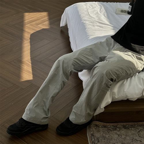 bootcut版型松梭织休闲裤ZOZO