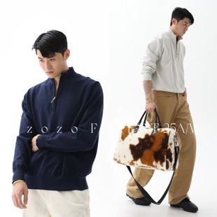 ZOZOFOREST【3207】“Equestrian”马术老钱休闲立领训练纯棉毛衣