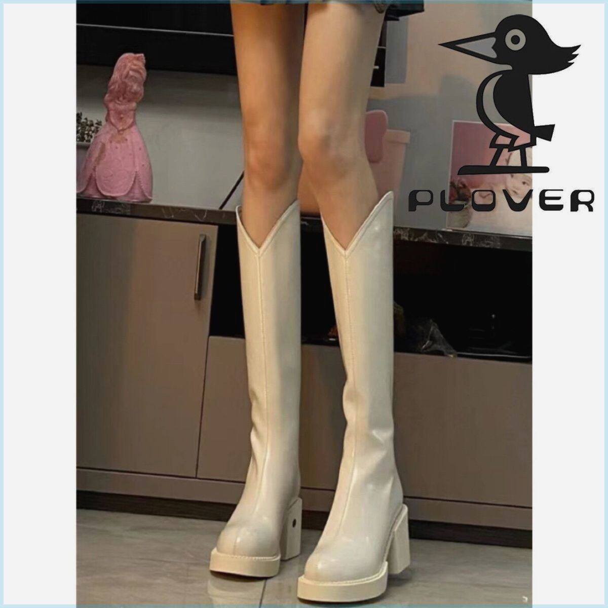 红蜻蜓特价PLOVER啄木鸟真皮长靴女2022新款厚底v口显瘦英伦风长筒靴骑士靴【15天内发货】使用感如何?