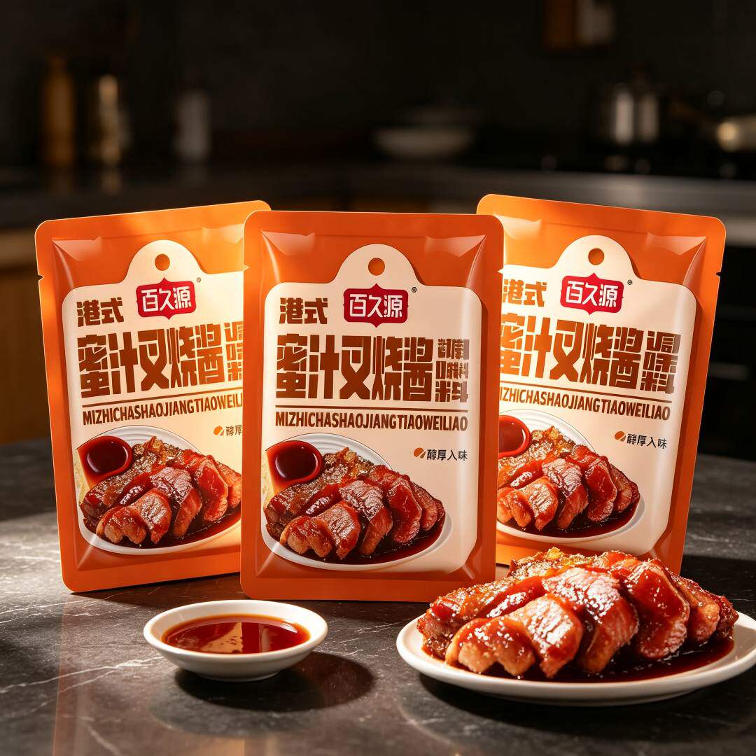 正品10袋蜜汁叉烧酱50g1袋广式风味家用烧烤腌制焖煮蘸食调味酱料