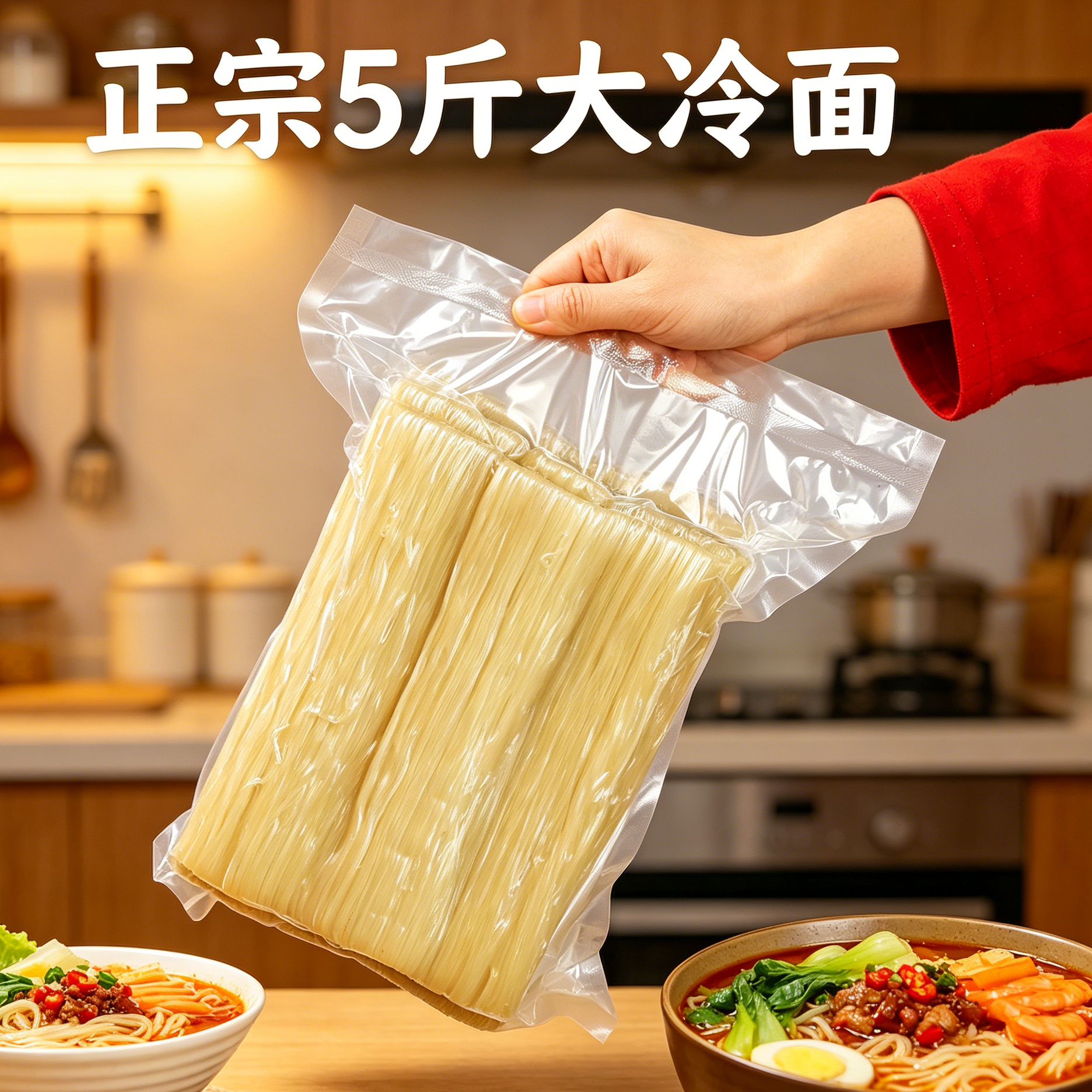 10斤 5斤大冷面东北特产商用冷面面饼非真空包装朝鲜延吉韩国