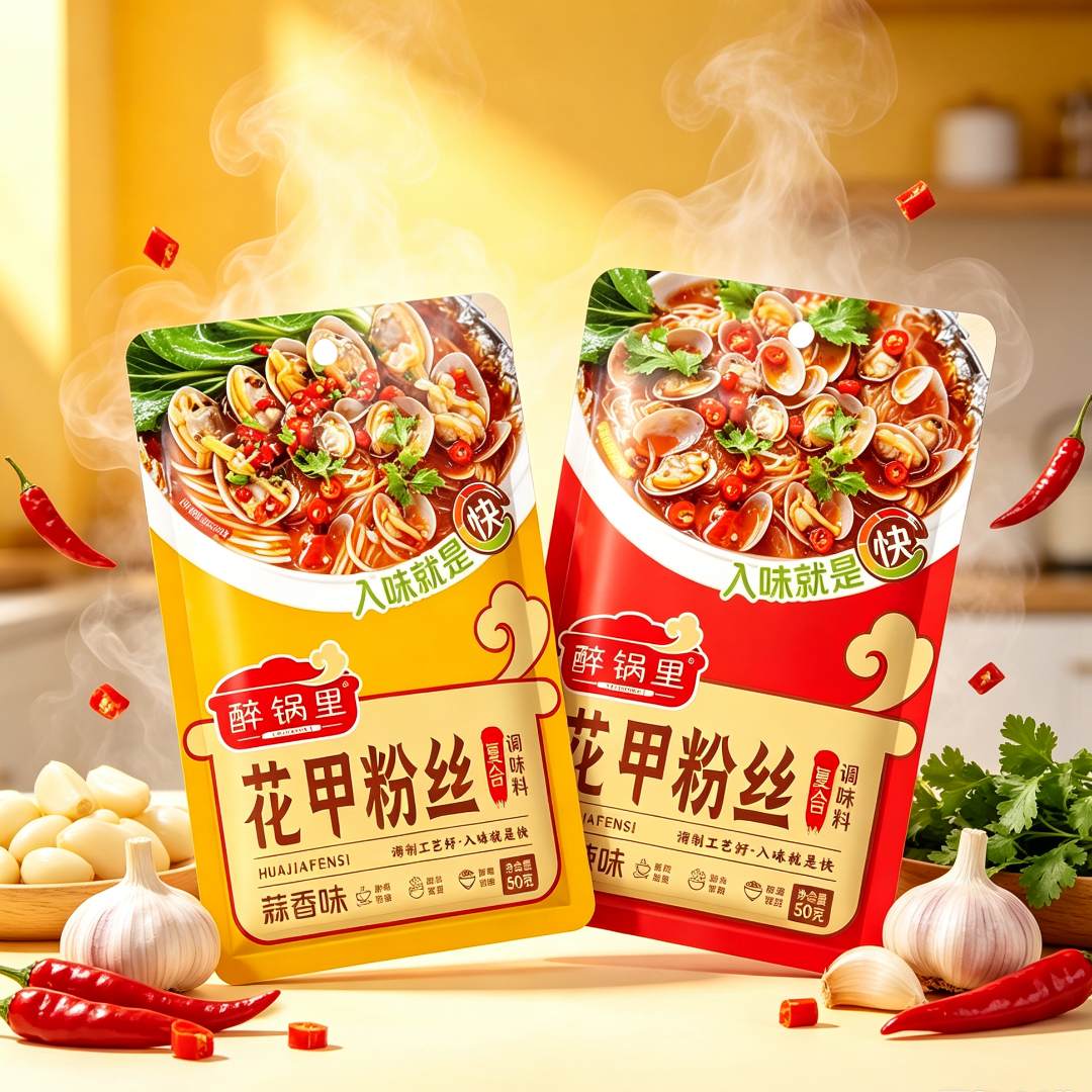 蒜蓉花甲粉丝调料麻辣家用