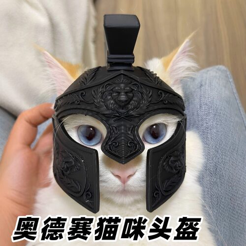 猫咪万圣节搞笑拍照面具头套面罩