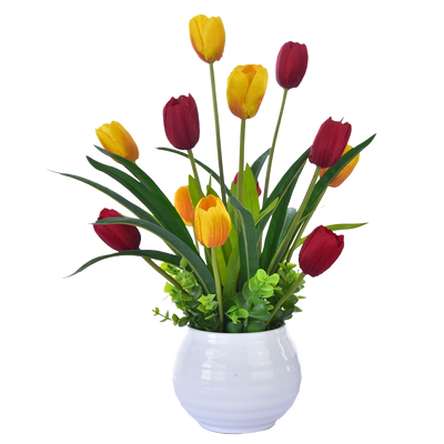 假花仿真花郁金香摆件装饰品