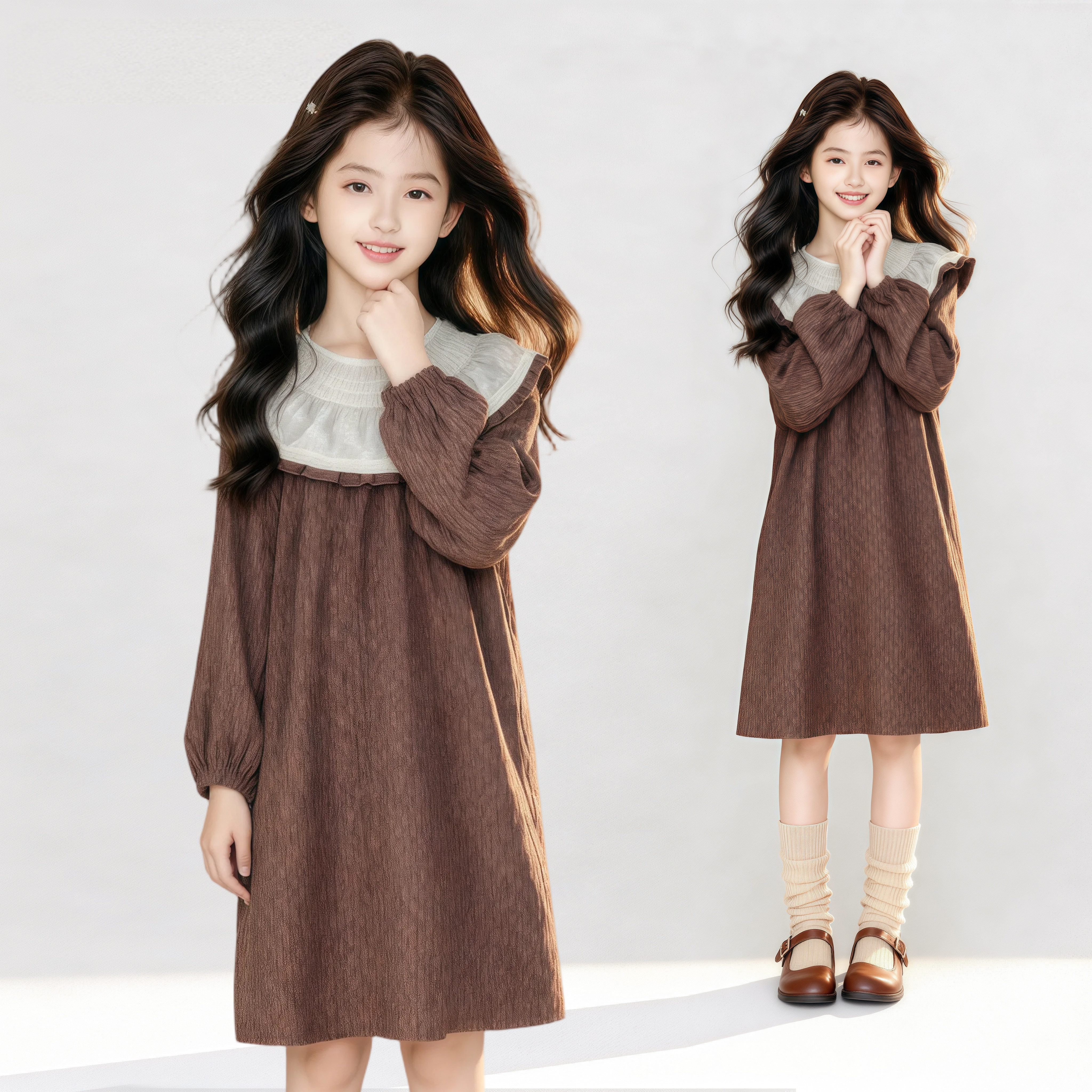 女童秋冬季2025年两件套