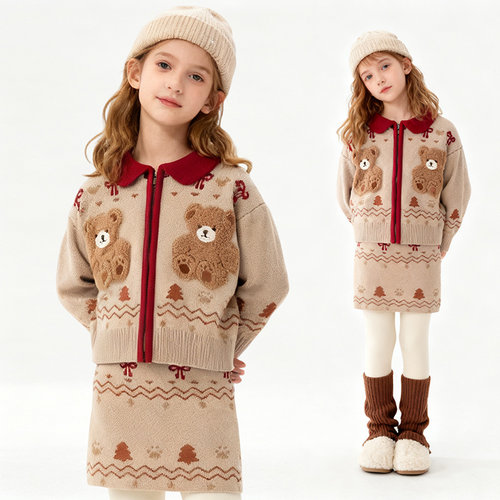 女童韩系长袖毛衣休闲上衣