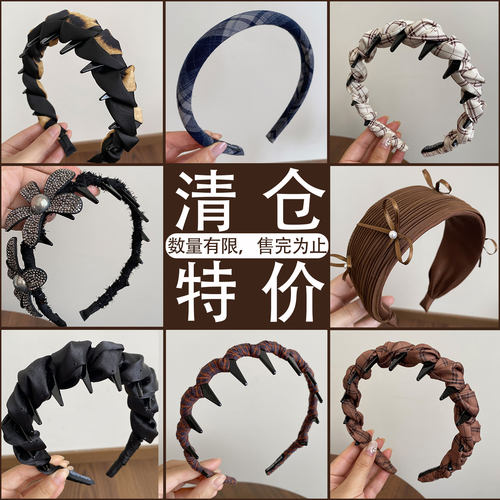 精致蓬松高颅顶齿梳发箍压发头箍