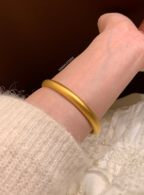 燕归醉鎏沙国风泥鳅背轻奢手镯女