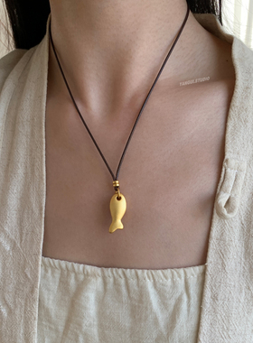 燕归翻身有梦足银小众项链女