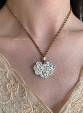 燕归棠雪狐国风足银轻奢百搭项链