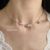 Yangui原创「天幕」新中式 足银999护身符锁骨链国风轻奢纯银项链