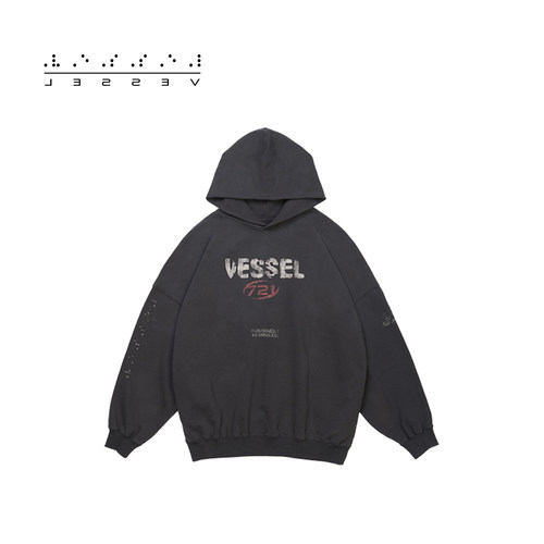 明星同款卫衣xvessel情侣宽松