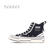 百搭厚底增高休闲鞋 xVESSEL 高帮帆布鞋 女时尚 权志龙同款 秋季