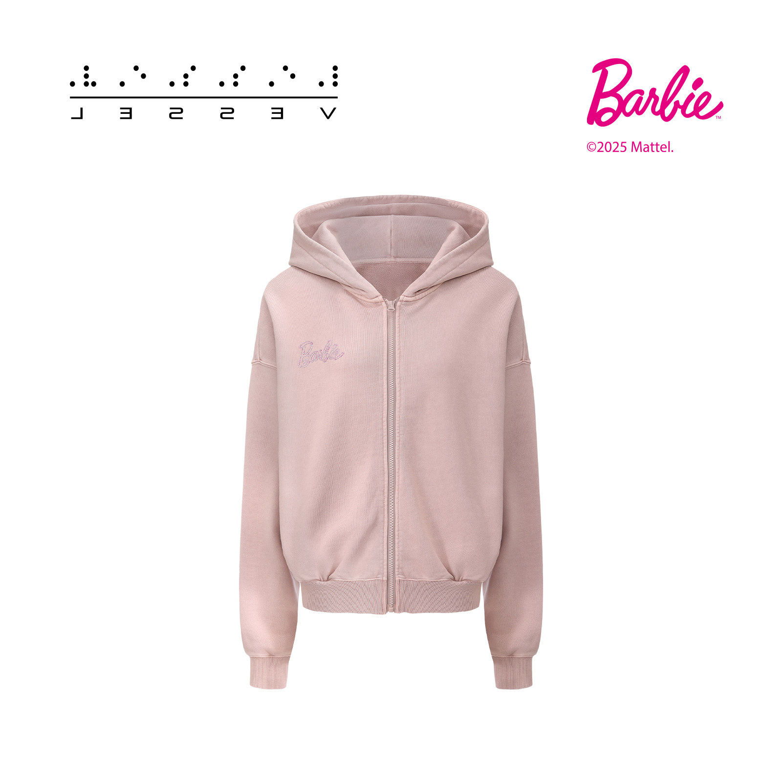 xVESSEL芭比联名系列粉色烫钻卫衣女时尚宽松连帽外套百搭新款,女装/女士精品,卫衣/绒衫,淘宝优惠券,粉丝福利购,淘宝优惠卷