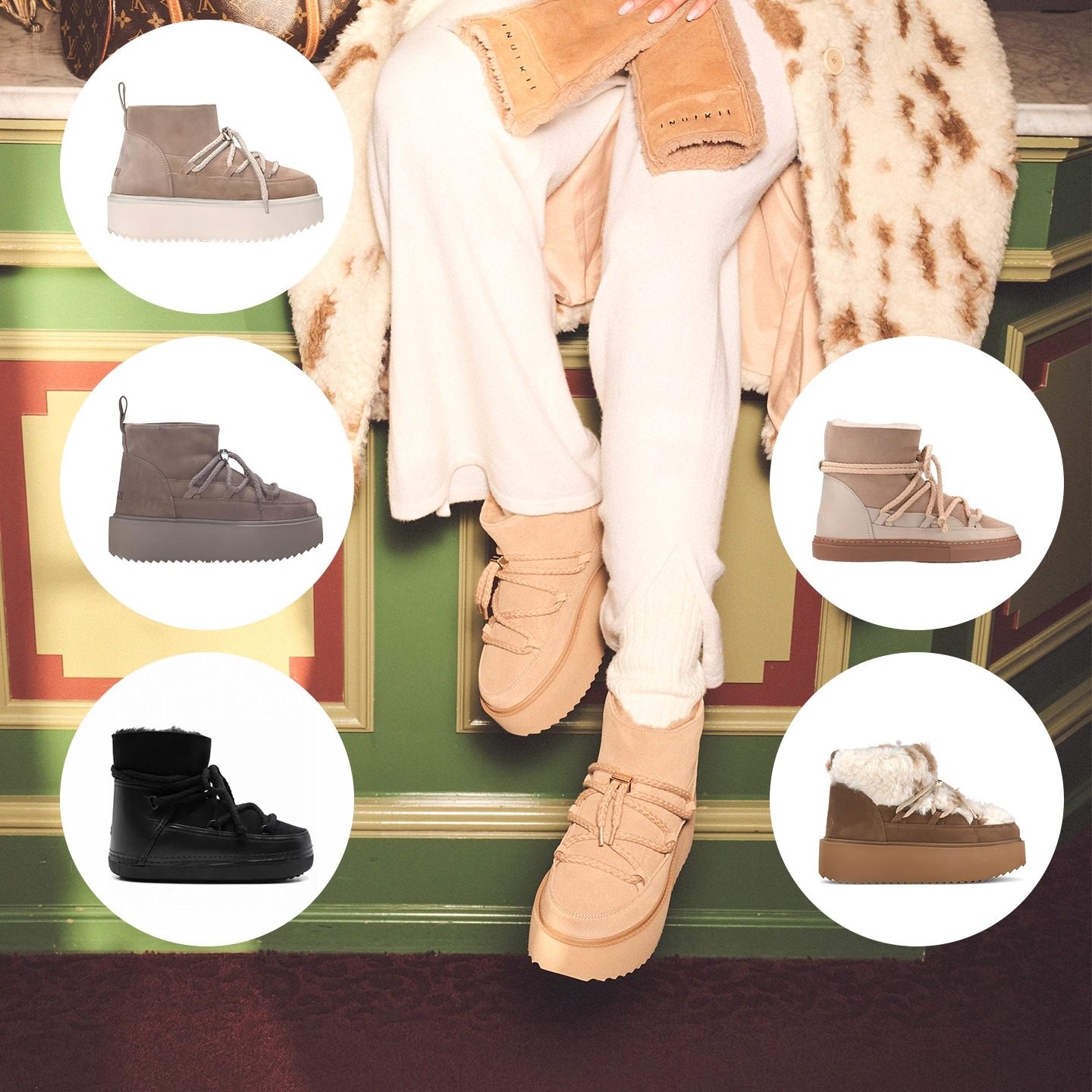 主推INUIKII瑞士厚底雪地靴