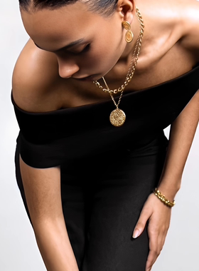 HARPIESOUCI金盏花复古风项链