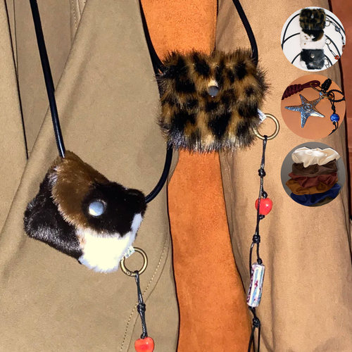 环保皮草耳机包仿皮草