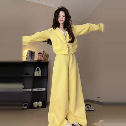 早秋季韩系卫衣松弛感穿搭配一整套装女2025新款初秋装超火小个子